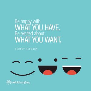 Be Happy With - Framed Wall Poster