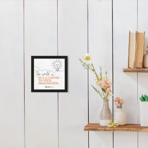 The World Is - Framed Wall Poster