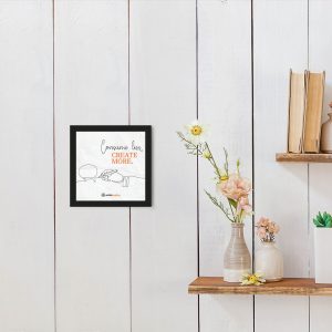 Consume Less Create - Framed Wall Poster