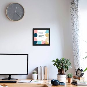 Stress Is A - Framed Wall Poster
