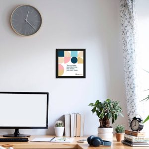 The Quieter You - Framed Wall Poster