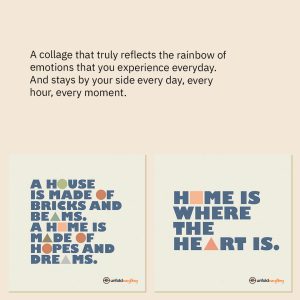 A House Is - Collage of 2 Framed Wall Posters