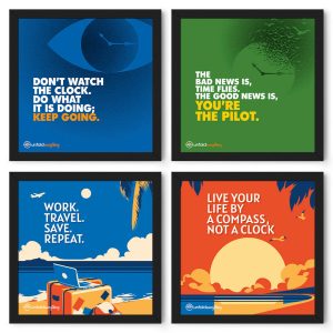 Don't Watch The - Collage of 4 Framed Wall Posters