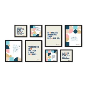 A House Is - Collage of 8 Framed Wall Posters
