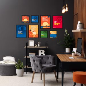 Live Your Life - Collage of 8 Framed Wall Posters