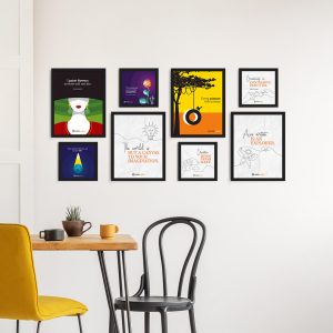 Every Picture Tells - Collage of 8 Framed Wall Posters