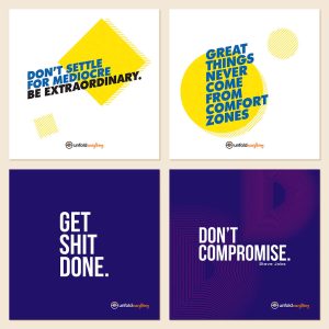 Don't Compromise - Collage of 8 Framed Wall Posters
