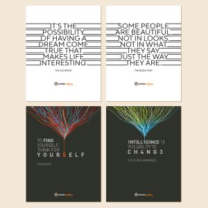 To Find Yourself - Collage of 8 Framed Wall Posters