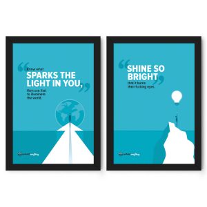 Shine So Bright - Collage of 2 Framed Wall Posters