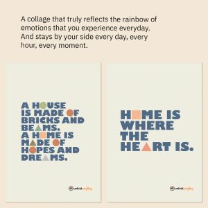 Home Is Where - Collage of 2 Framed Wall Posters