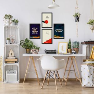 Hustle Until Your - Collage of 4 Framed Wall Posters